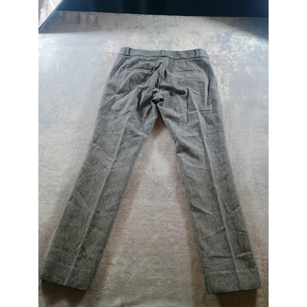 Banana Republic Womens Sloan Fit Pants Grey Size 4 Slim Leg Dress Trousers